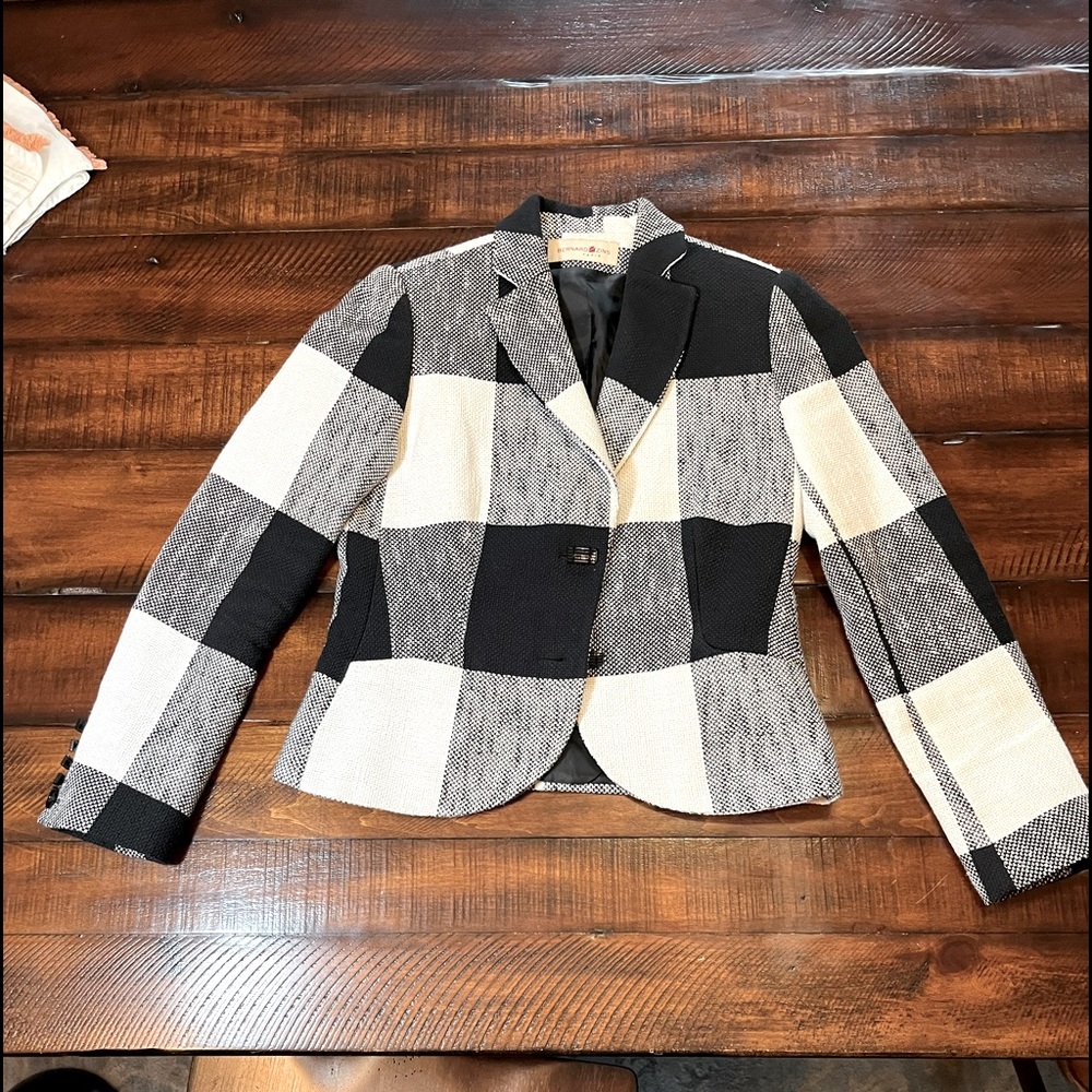 Bernhard Zins Paris Blazer Cream and Black SZ 4